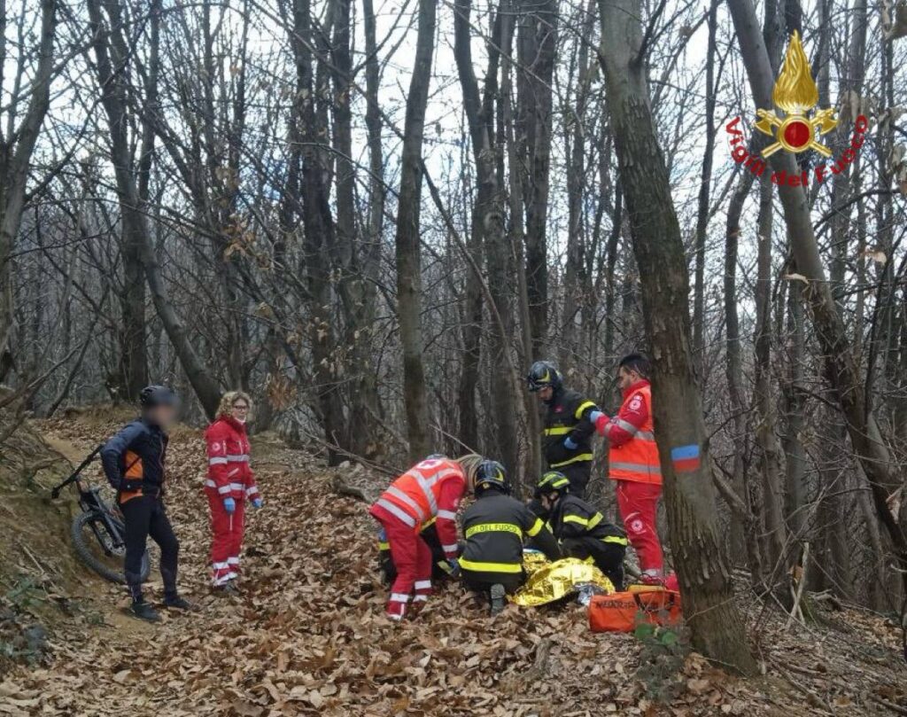 L'intervento dei Vigili del fuoco