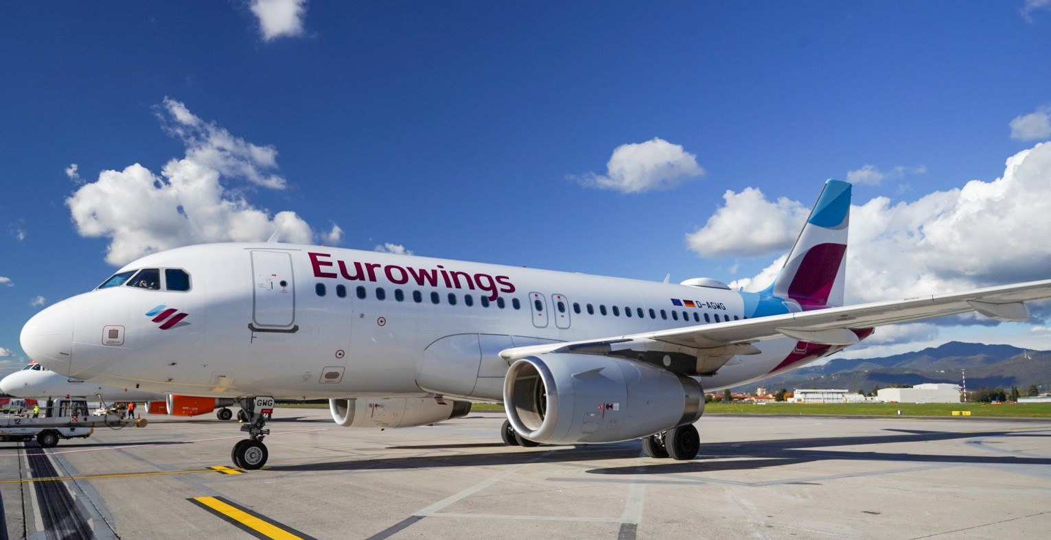 Eurowings A319 at BGY aeroporto bergamo