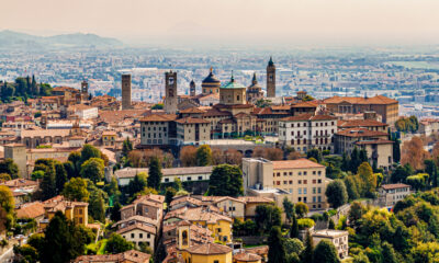 Vista panoramica di Bergamo alta