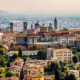 Vista panoramica di Bergamo alta