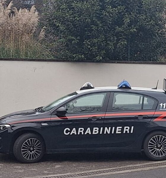 i carabinieri intervenuti ad albino