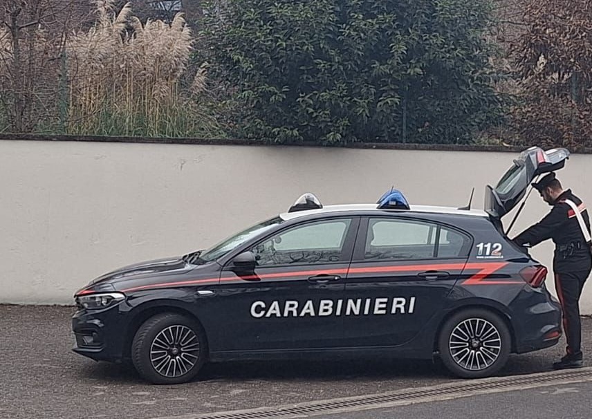 i carabinieri intervenuti ad albino