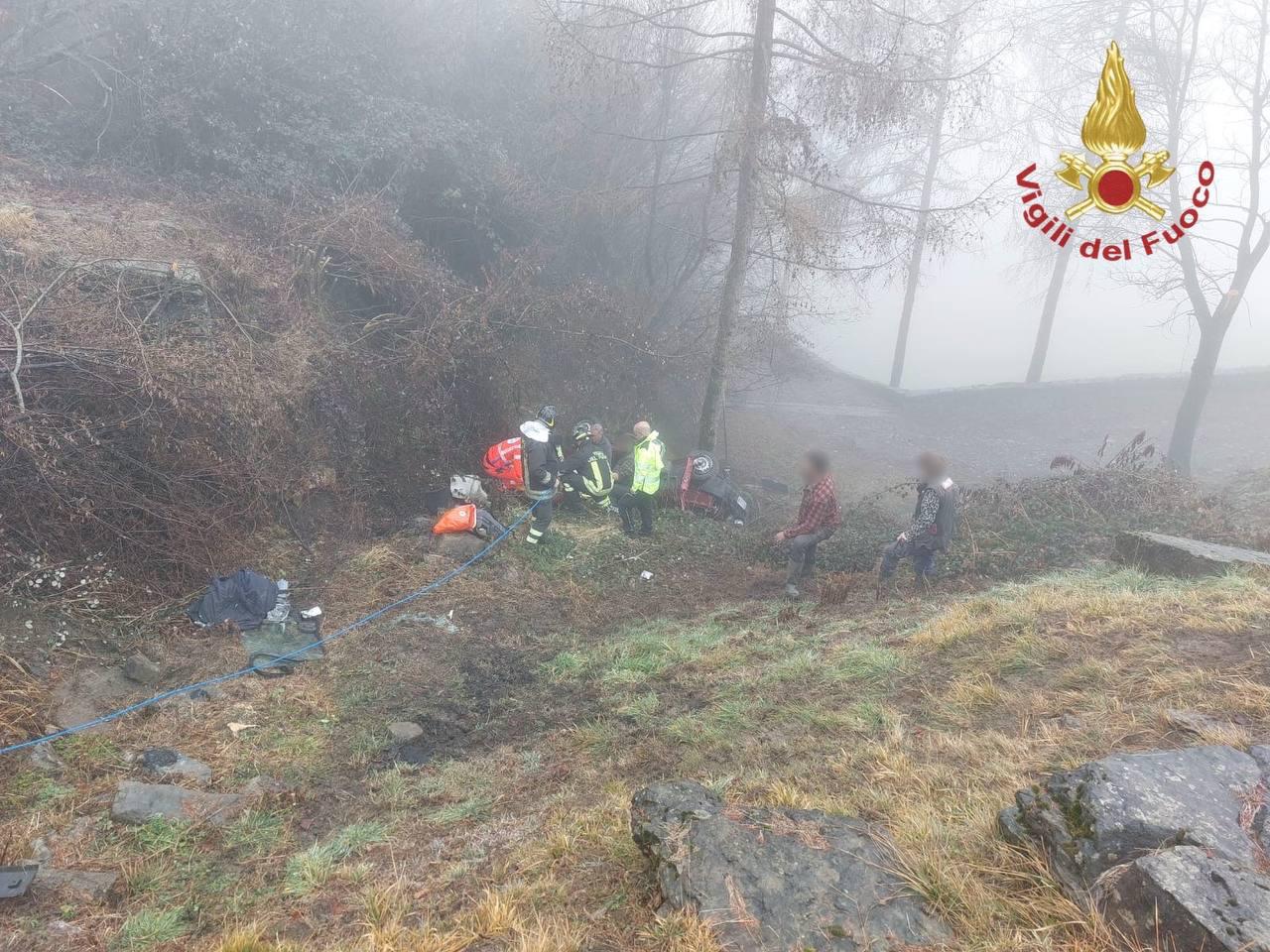 l'intervento questa mattina a gorno