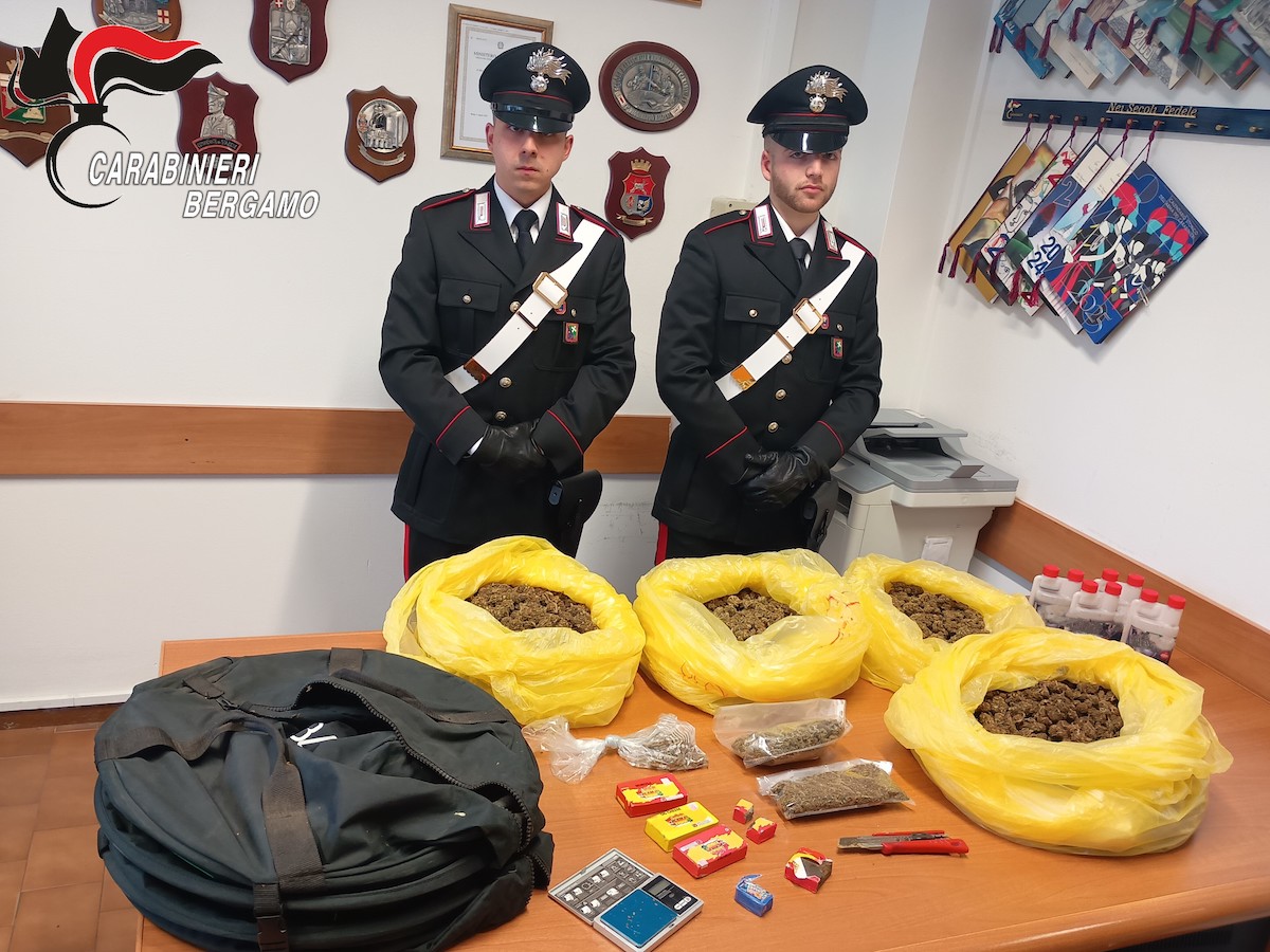 Bergamo operazione antidroga